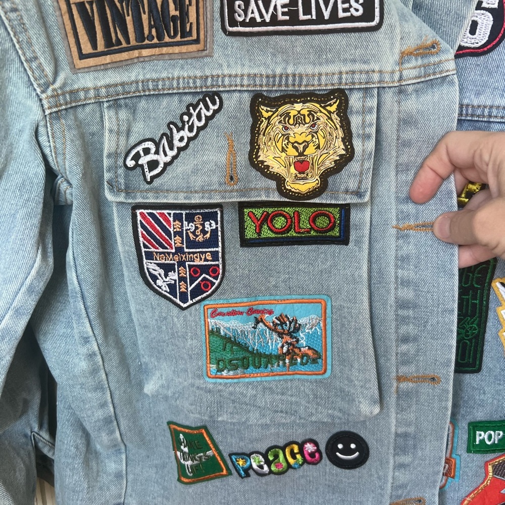 Nikki Lund Thora Patch Denim Jacket - image 6